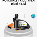 Anti Hırsızlık 110 dB Alarm Disk Fren Kilidi Suya Dayanıklı Çelik Güvenlik Kilidi - Lisinya