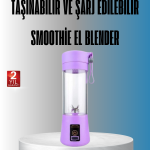 Şarjlı 380ml Portatif Smoothie Blender USB Mini Shake Yapıcı - Lisinya