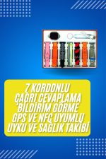 Akıllı Saat Çağrı Cevaplayabilen Unısex 7 Kordonlu Müzik Dinleme - Lisinya - Görsel 2