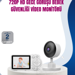 Bebek Monitörü Cry Detection ve HD Gece Görüş Destekli - Lisinya