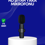 Lightning Girişli 2’li Kablosuz Yaka Mikrofonu Çift Kişilik Kayıt - Lisinya