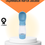 Sızdırmaz Kilit Sistemli Mama ve Su Taşıma Şişesi Gezi İçin Uygun - Lisinya