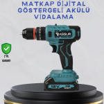 Çift Bataryalı Şarjlı Matkap Dijital Ekranlı Set - Lisinya