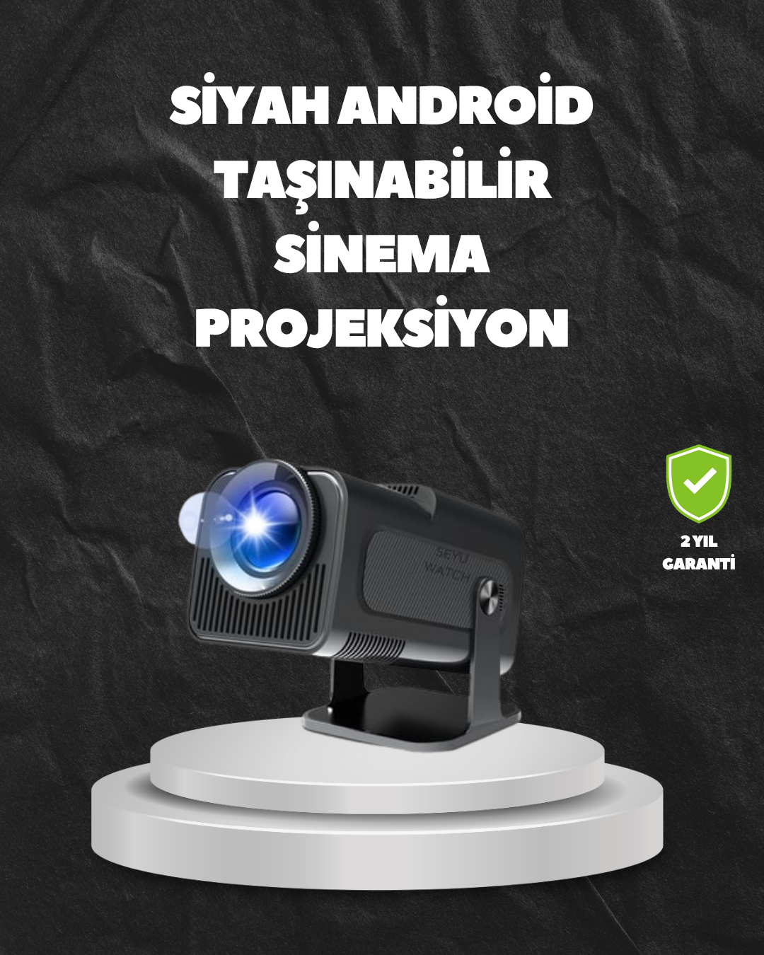 2-66 WiFi6 ve Bluetooth 5.0 Teknolojili Kablosuz Bağlantı Özellikli Projektör - Lisinya - Görsel 1