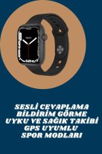 Akıllı Saat Tema Değiştirme Uyku ve Sağlık Takibi Sesli Asistan Bildirim Görme - Lisinya - Görsel 2