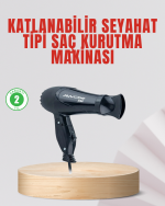 Seyahat Tipi Saç Kurutma Makinesi Katlanabilir Hafif Yapı - Lisinya