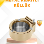 Çakmak Entegreli Küllük Yeniden Doldurulabilir Metal Gövde - Lisinya
