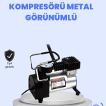 DC 12V Metal Hava Kompresörü Araç Lastik Şişirme 35L/Dk - Lisinya
