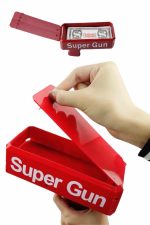 Kırmızı Parti Oyuncağı Para Saçma Fırlatma Tabancası Makinesi Super Money - Lisinya - Görsel 2