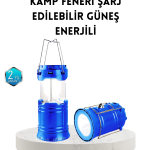 Güneş Enerjisiyle Çalışan Kamp Feneri Hafif Portatif Uzun Ömürlü - Lisinya