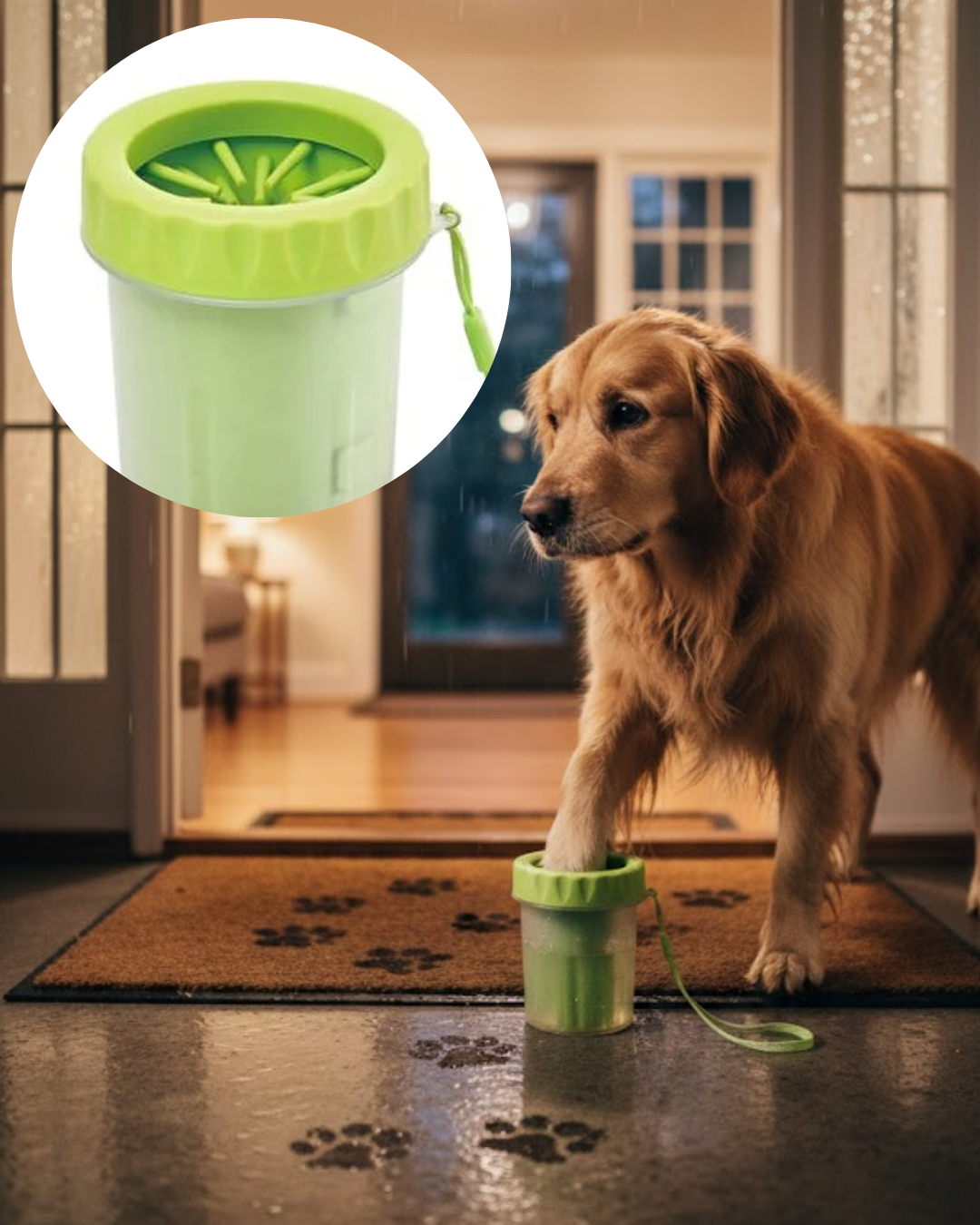 3-129 Orta ve Büyük Irk Köpekler İçin Pati Yıkama Kabı Pratik Hijyen Çözümü - Lisinya - Görsel 1