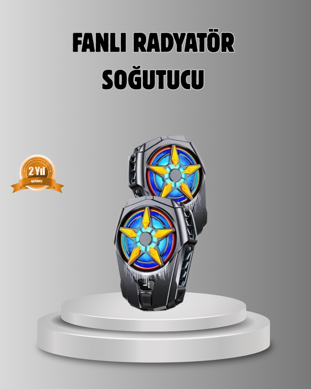 3-159 Taşınabilir Şarjlı Telefon Soğutucu – Sessiz Fan Motoru ile Yüksek Performans Koruma - Lisinya - Görsel 1