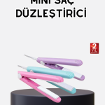Seyahat Tipi Mini Saç Düzleştirici – Seramik Kaplama, Hızlı Isınma, Kompakt Tasarım - Lisinya