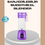 Mini Taşınabilir Blender 380ml USB Şarjlı Detoks Smoothie Hazırlayıcı - Lisinya