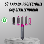 5’i 1 Arada Saç Şekillendirici Set Kuaför Düzeyinde Performans ve Ergonomik Tasarım - Lisinya