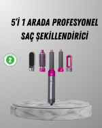 5’i 1 Arada Saç Şekillendirici Set Kuaför Düzeyinde Performans ve Ergonomik Tasarım - Lisinya