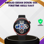 Dokunmatik Akıllı Saat Kablosuz Şarj AMOLED Ekran - Lisinya