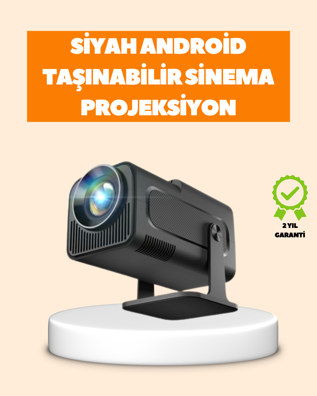3-65 Otomatik Dikey Düzeltmeli ve Manuel Zoom Fonksiyonlu Akıllı Projektör - Lisinya - Görsel 1