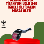 Dermaroller 1 mm Akne İzleri ve Çatlak Giderici Cilt Bakım Aleti - Lisinya