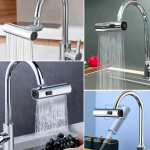 3 Farklı Modlu Çok Amaçlı Musluk Adaptörü Evrensel Musluk Başlığı Şelale Musluk ( Lisinya ) - Görsel 2