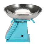 30kg 1g Dijital Kefeli Terazi Pilli ve Adaptörlü Elektronik Tartı, Paslanmaz Çelik Tepsili Tutar Hesaplama Mavi ( Lisinya ) - Görsel 2