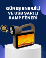 Solar Alev Lambası – Kamp, Bahçe ve Dış Mekan İçin - Lisinya