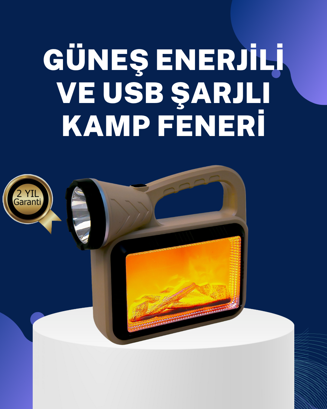 4-101 Solar Alev Lambası – Kamp, Bahçe ve Dış Mekan İçin - Lisinya - Görsel 1