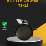 Mobilya İçin Kilitli 6 cm Ayak Tekli Satış - Lisinya