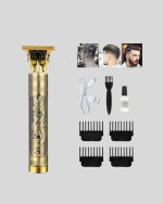 T Bıçaklı Profesyonel Çizik Tıraş Makinesi Seti – 120 Dakika Kullanım, Şarjlı & Kablolu - Lisinya - Görsel 2