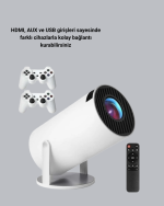 4K Wi-Fi 6 Projeksiyon Cihazı – 10.000+ Oyun Desteği, Kablosuz Bağlantı ve Çoklu Giriş Portları - Lisinya - Görsel 2