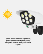 Solar Bahçe Aydınlatması Su Geçirmez IP66 PIR Sensörlü Uzun Çalışma Süreli - Lisinya - Görsel 2