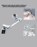 1080° Dönebilen Musluk Başlığı Robotik Kol Havalandırıcı Çok Yönlü Su Yönlendirme - Lisinya - Görsel 2