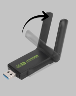Ultratekno Dual Band WiFi Adaptör – 1200 Mbps, USB 3.0, Çift Antenli, Geniş Kapsama Alanı ve Yüksek Hız - Lisinya - Görsel 2