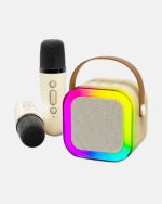 Karaoke Hoparlör Taşınabilir Çift Mikrofonlu ve LED Işıklı Bluetooth 5.0 - Lisinya - Görsel 2