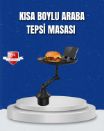 Ayarlanabilir Araç İçi Bardaklık Tepsisi 9 İnç Geniş Alan ve Telefon Standlı - Lisinya