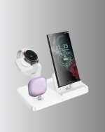 Apple Uyumlu Kablosuz Şarj İstasyonu 4 Cihaz Destekli ve Hızlı Şarjlı - Lisinya - Görsel 2