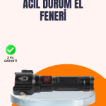 Çok Fonksiyonlu Acil Durum Feneri Yan Işıklı Çekiçli - Lisinya