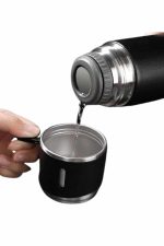 3 Bardaklı Termos Seti Anneler Gününe Özel Hediye Taşınabilir Sızdırmaz Isı Koruyucu - Lisinya - Görsel 2