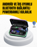 Su Geçirmez E10 Bluetooth Kulaklık Powerbank ve Gürültü Engelleme - Lisinya