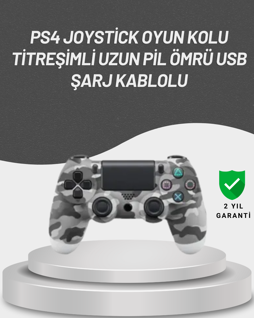 4-65 LED Işıklı Oyun Kolu – Durum Göstergeli Şık Tasarım - Lisinya - Görsel 1