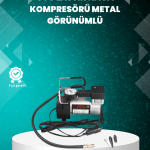 Ağır Hizmet Tipi Oto Kompresör 140 PSI Manometreli - Lisinya