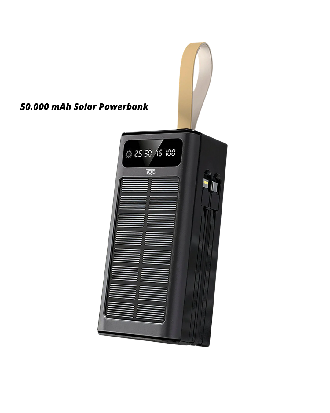 4-89 50.000 Powerbank güneş enerjili - Lisinya - Görsel 1