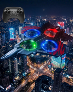 LED Işıklı Oyuncak Drone Fighter Jet Tasarımlı Uzaktan Kumandalı Uçak - Lisinya