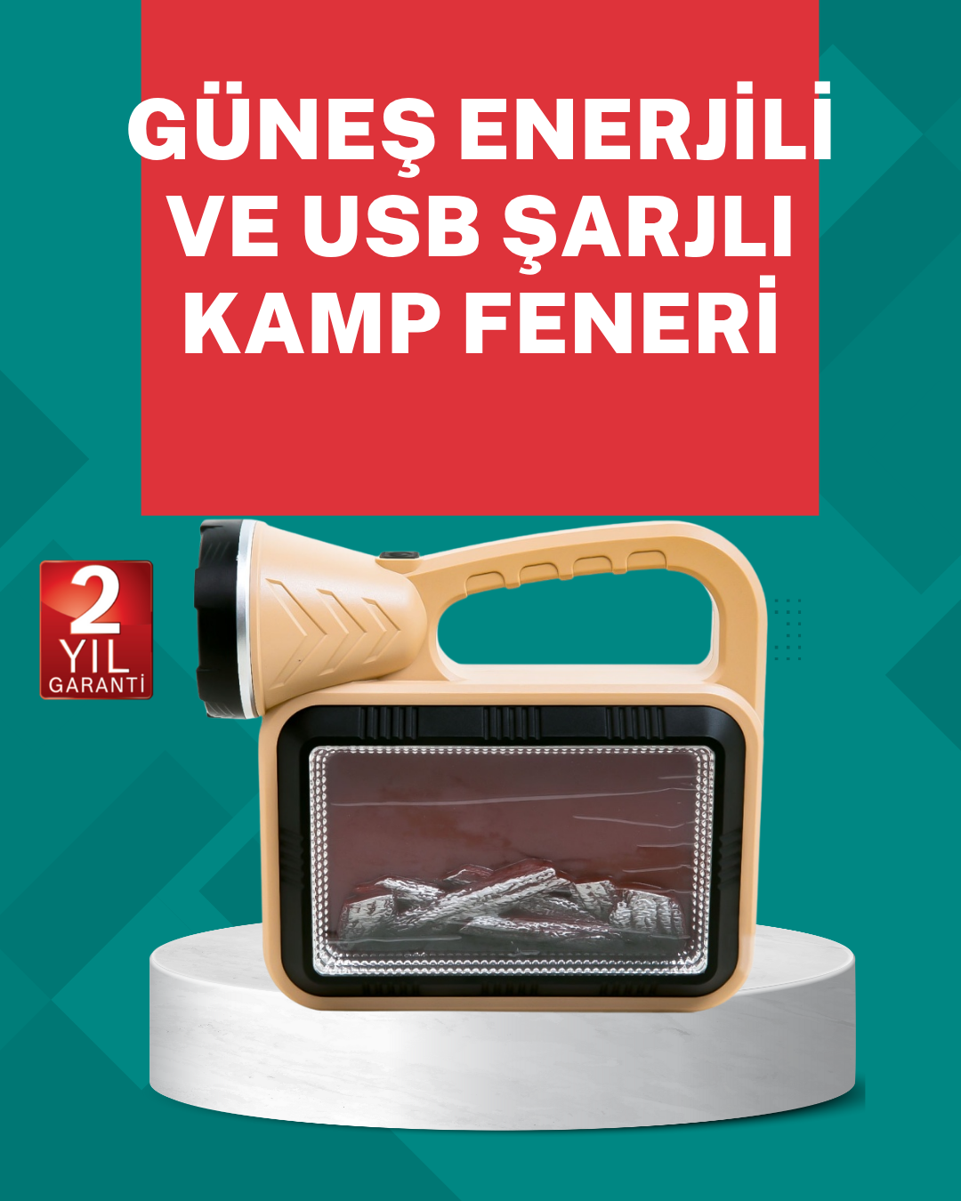 5-100 Alev Efektli Güneş Enerjili Lamba – Su Geçirmez - Lisinya - Görsel 1