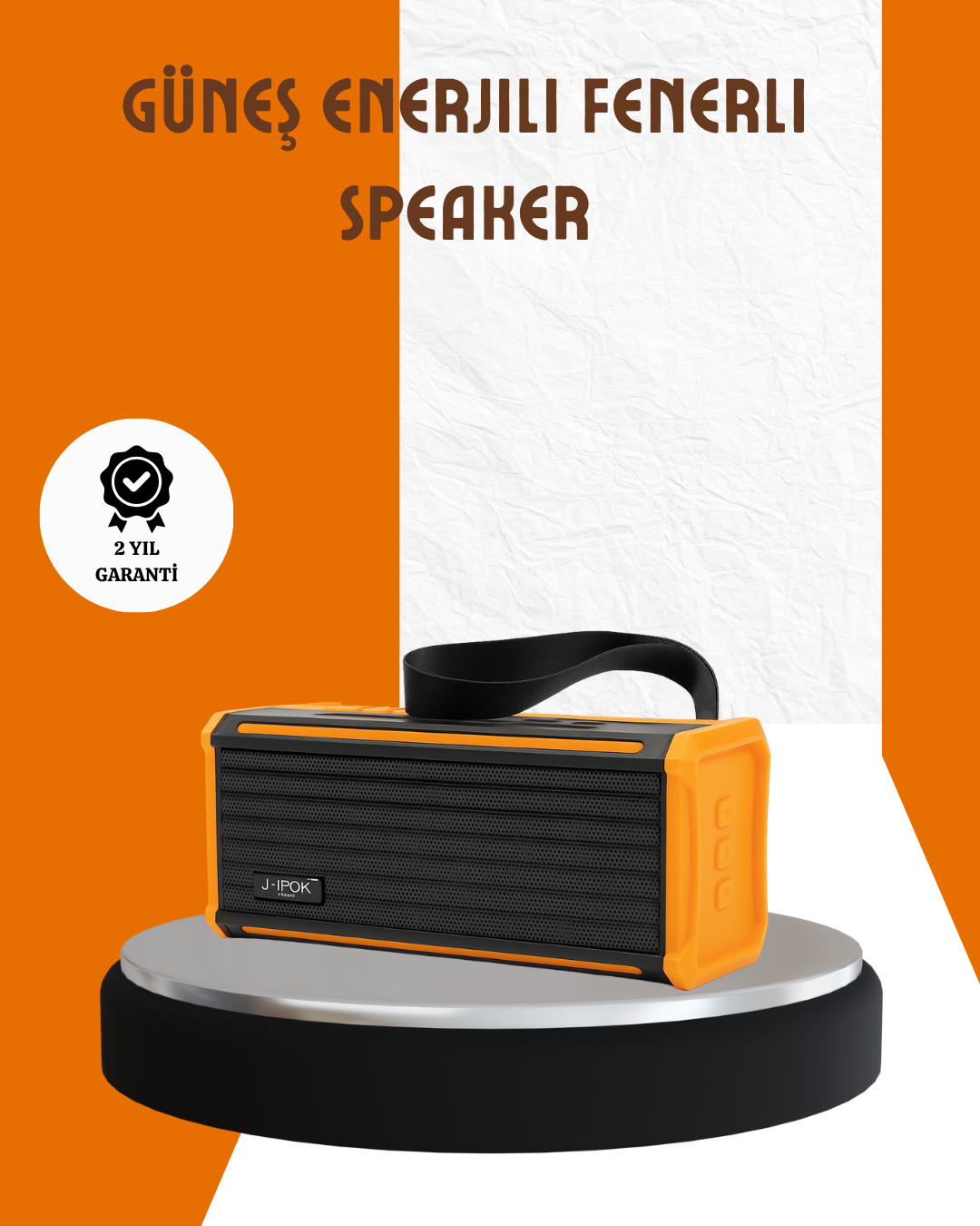 5-134 J-IPOX P520 Taşınabilir Bluetooth Hoparlör Güçlü Ses + Radyo - Lisinya - Görsel 1