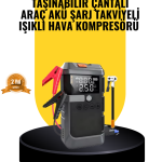 Işıklı Hava Kompresörlü Taşınabilir Akü Takviye Ünitesi - Lisinya