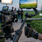 Profesyonel Telefon Video Sabitleyici Gimbal Stabilizer Vlog Aparatı - Lisinya