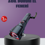 Güçlü Işıklı El Feneri Acil Durum Çekiç ve Pusula - Lisinya