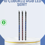 Dış Mekan LED Kayan Yıldız Işığı 10 Çubuk Aydınlatma - Lisinya