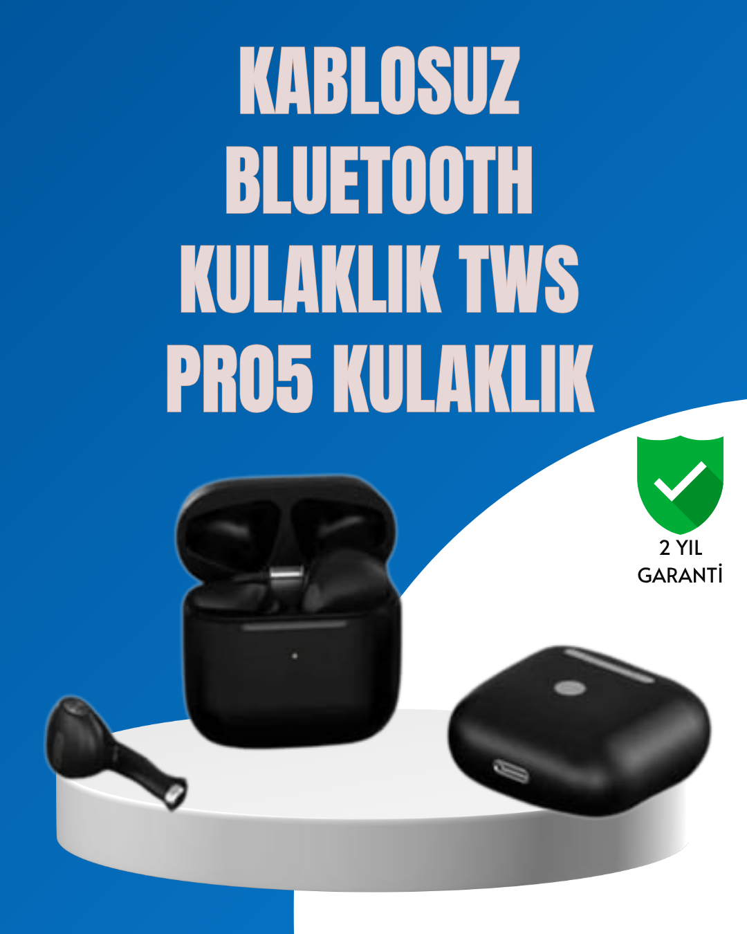 5-70 TWS Pro 5 – Hem Müzik Dinleme Hem Çağrı İçin İdeal Kulaklık - Lisinya - Görsel 1